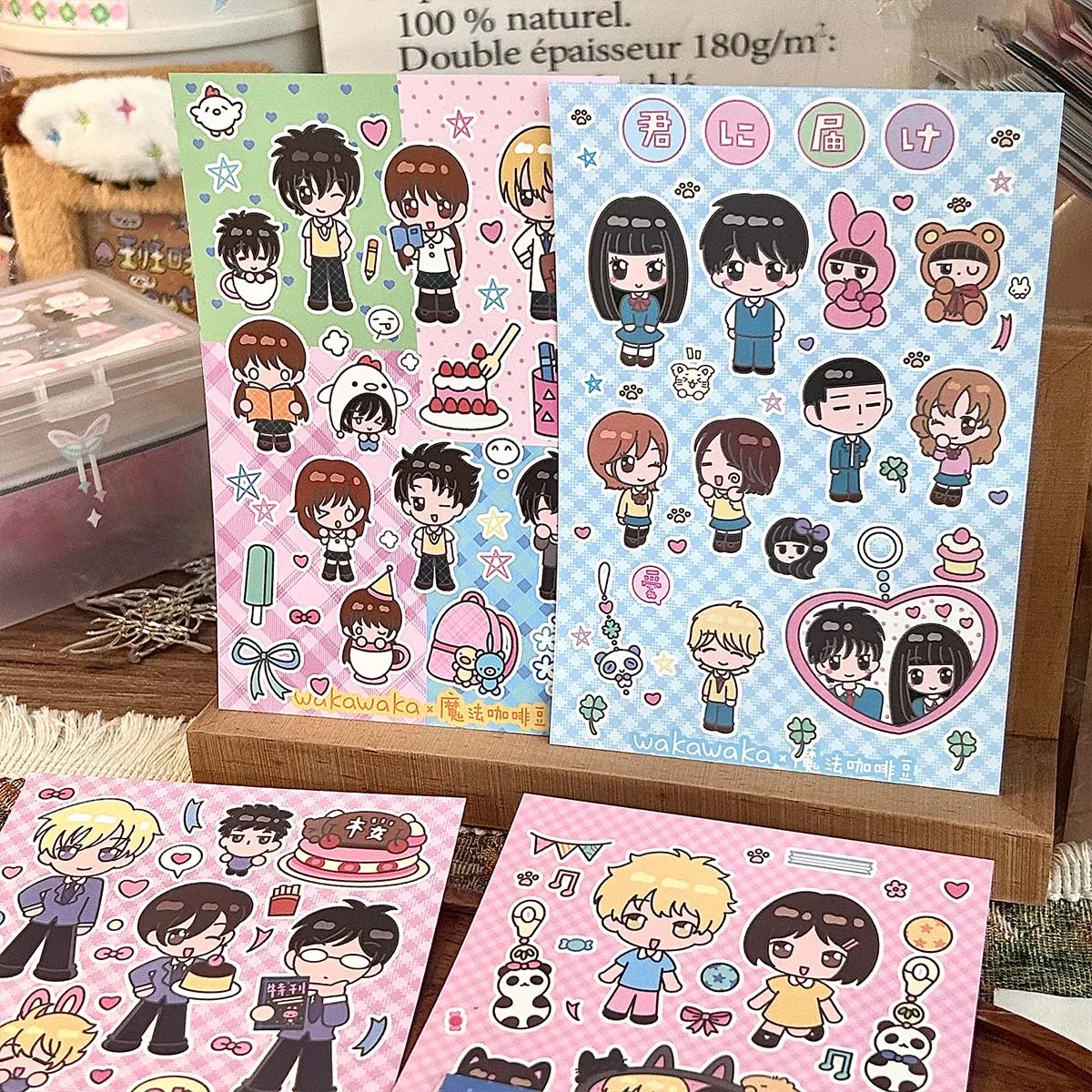 Scrapbooking을위한 애니메이션 캐릭터 스티커 Kawaii 캐릭터 스티커 Diy 전화 수하물 오토바이 노트북 가방 데칼 스티커