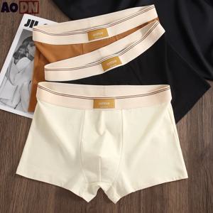 1/3 개/대 단색 남자 복서 반바지 통기성 코튼 남성 속옷 탄성 Boyshorts 7A 레벨 항균 남성 팬티