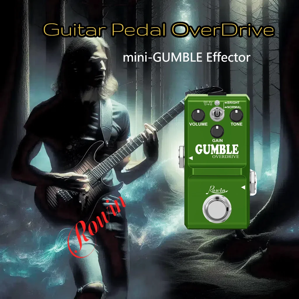 Rowin 일렉트릭 기타 페달 오버드라이브, Gumble Dumble 과부하 효과, Dumbler 이펙터 페달 공급 LN-315
