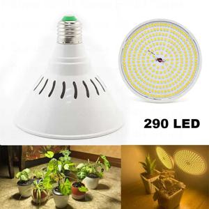 전체 스펙트럼 290 LED 실내 식물 성장 전구 E27 램프 채식 채식 성장 그린 하우스 하이드로 햇빛 식물 램프 꽃 B4