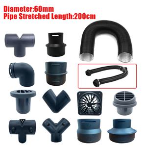 공기 디젤 히터 60mm 직경 200CM 길이 덕트 파이프 튜브 호스 배출구 배기 조이너 커넥터 Webasto Eberspaecher