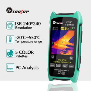 TOOLTOP ET14C 2.8인치 열화상 카메라 ISR240x240 25Hz 가정용 열화상 카메라 열화상(스탠드 전기 오류 감지 포함)