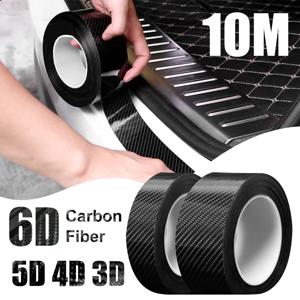 탄소 섬유 자동차 스티커 자기 접착 자동차 랩 테이프 매트 블랙 보호 자동차 필름 3D 비닐 도어 스트립 액세서리