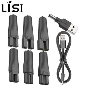 LISI 8 PCS 전원 코드 5V 교체 충전기 USB 어댑터 모든 종류의 머리 가위, 수염 트리머, 면도기에 적합