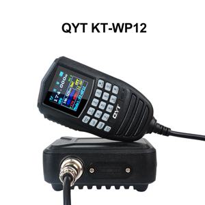 가장 작은 모바일 라디오 QYT KT-WP12 미니 컴팩트 25W 200채널 모바일 VHF/UHF 듀얼 밴드 아마추어 무선