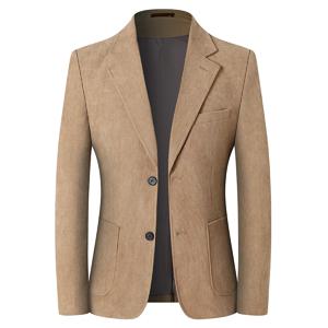 Blazer Hombre 고품질 남성 유행 코듀로이 자켓 비즈니스 캐주얼 사회 연회 정장 정장 재킷 플러스 사이즈 Blaze