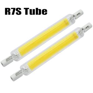 LED R7s COB 유리 튜브 슈퍼 밝은 118mm J118 78mm J78 COB 전구 AC110V 120V 130V 220 240V 홈 할로겐 램프 교체