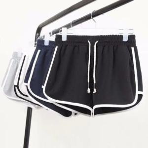패션 여름 캐주얼 반바지 여성 스트레치 높은 허리 반바지 여성 블랙 화이트 느슨한 해변 섹시한 짧은 S-XXL