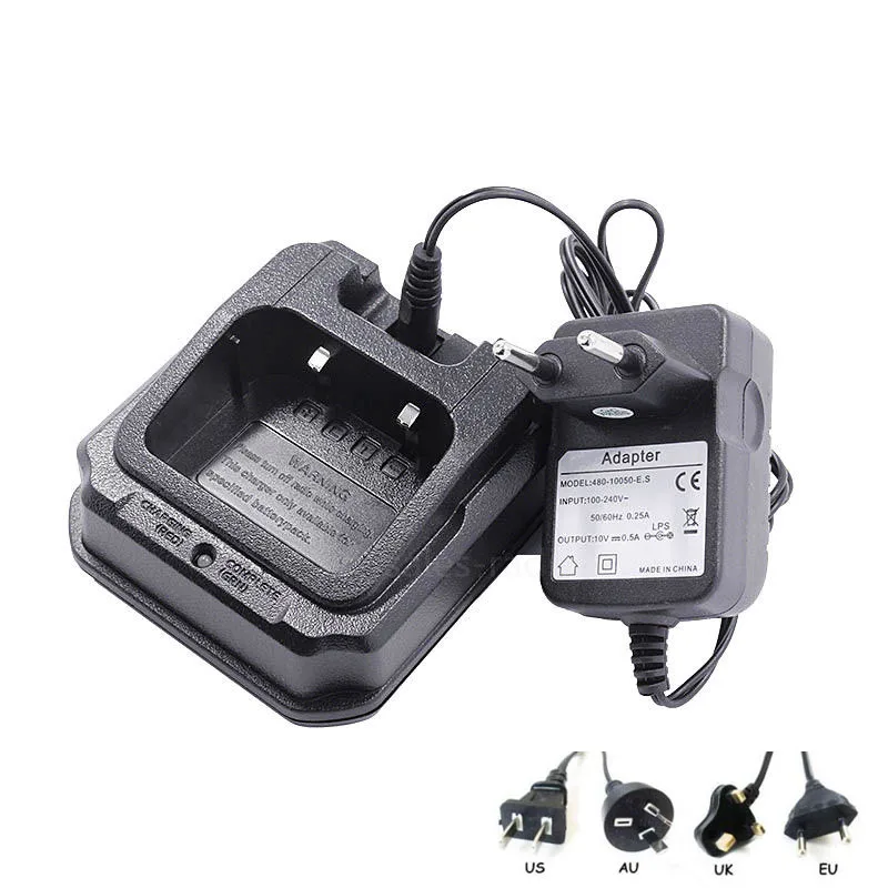 Baofeng 방수 워키 토키 UV-XR UV-9R Pro A58 BF-9700 라디오 용 기존 Baofeng UV-9R Plus EU/US/UK/AU AC 벽 충전기
