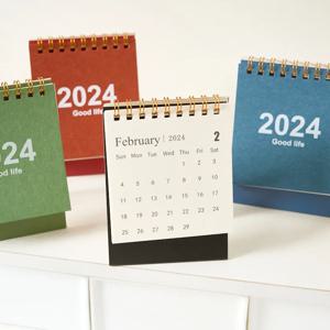 2025 영어 미니 책상 달력 크리 에이 티브 오피스 장식 데스크탑 달력 일일 메모 달력 학습 플래너