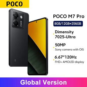 글로벌 버전 POCO M7 Pro MTK Dimensity 7025-Ultra 120Hz FHD+ 아이 케어 AMOLED 디스플레이 5110mAh 배터리 NFC 50MP 카메라