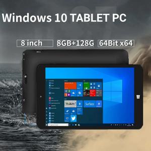 8GB RAM 128GB ROM 8인치 64비트 AR3 Windows 10 태블릿 PC 1280*800 픽셀 쿼드 코어 4000mAh 배터리 내장 듀얼 카메라