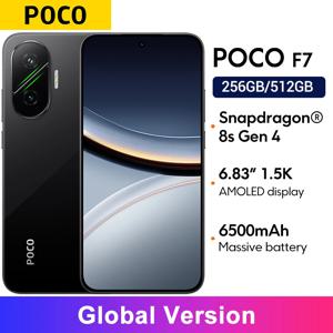 글로벌 버전 포코 F7 5G 스마트폰 6.83인치 6500mAh 배터리 1.5K AMOLED 50MP 카메라 OIS NFC 90W 하이프차지 스냅드래곤 ®   8세대 4