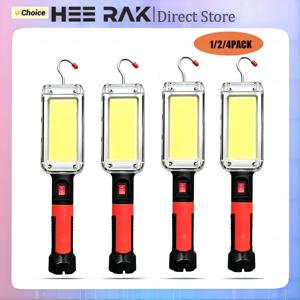 AliExpress 컬렉션 USB 충전식 COB 작업등, 휴대용 LED 손전등, 18650 조절 가능, 2 가지 모드 방수 자석, 1 개