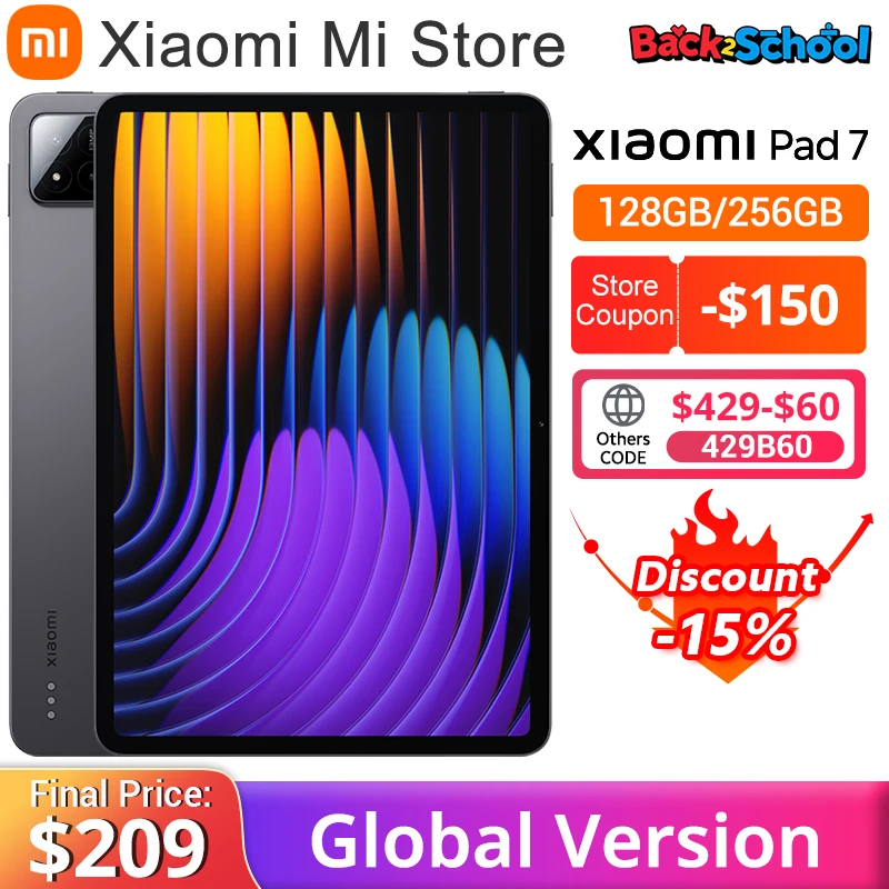 Xiaomi Pad 7 글로벌 버전 Mi 태블릿 Snapdragon 7+ Gen 3 11.2