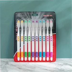 10pcs 더블 울트라 소프트 칫솔, 대나무 숯 NanoToothbrushes, 치과 개인 치아 브러쉬 지원 성인 칫솔