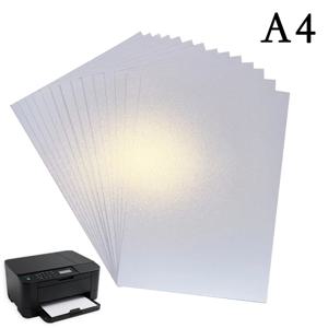 A4 20/50Pcs 양면 아이스 화이트 진주 종이 120/160/200/250/300G 비즈니스 초대장을 만들기위한 두꺼운 종이 레이저 인쇄