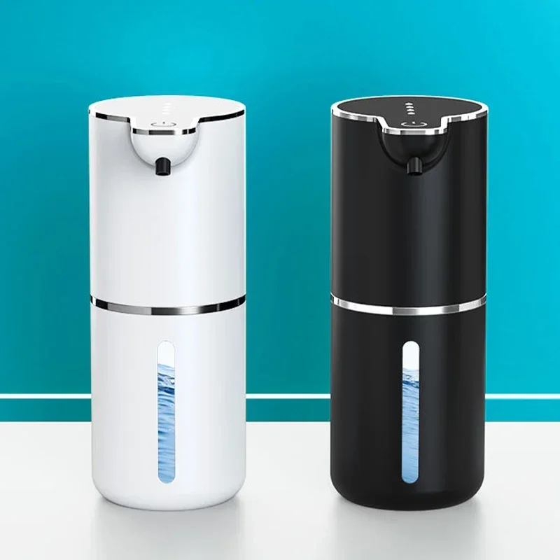 자동 비누 디스펜서 터치리스 거품 비누 디스펜서 380ml USB 충전식 전기 4 레벨 조절 가능한 거품 비누 디스펜서