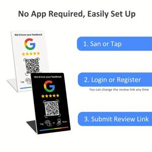 NFC 215 프로그래밍 가능 구글 리뷰 카드 NFC 스테이션 테이블 13.56Mhz QR 코드는 독립적으로 설정하여 스탠딩 카드에 연결할 수 있습니다.
