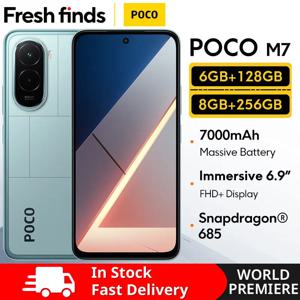【월드 프리미어】POCO M7 글로벌 버전 스마트폰 128GB 256GB Snapdragon 685 NFC 7000mAh 배터리 몰입형 6.9인치 FHD+ 디스플레이