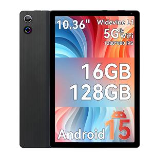 안드로이드 15 태블릿 10.4인치 옥타코어 프로세서 16GB 램 128GB 저장용량 1TB TF 카드 확장 5G/2.4G 와이파이 500만+800만 화소 카메라 안드로이드 태블릿