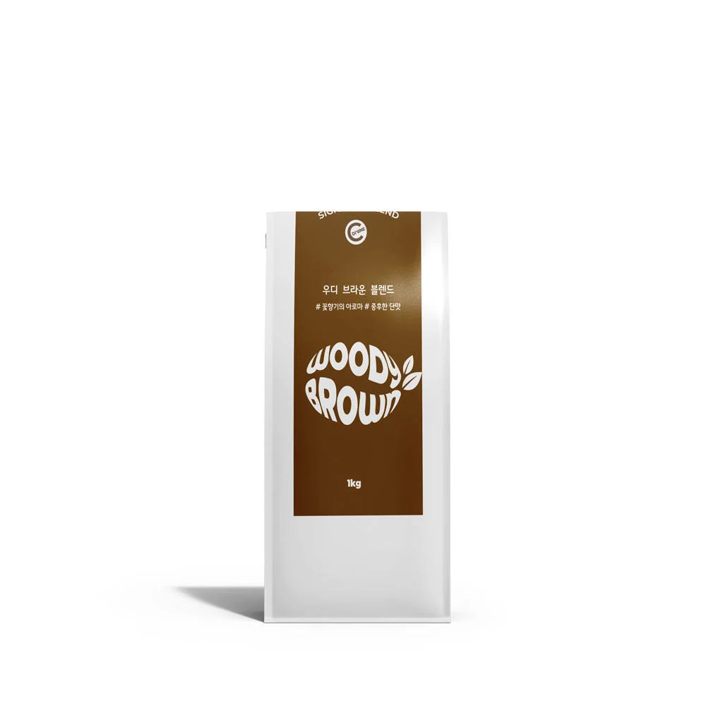 커피디바인 시그니처 우디 브라운 블렌드 당일 로스팅 원두 커피 200g