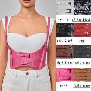 여러 색상 특대 여성 허리 Underbust 코르셋 고딕 하네스 스트랩 고무 거들 탄성 벨트 Cummerbund 여성용 레이디