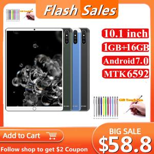 새로운 도착 판매 10 INCH1GB RAM + 16GB ROM P30 안드로이드 7.0 전화 3G 태블릿 MTK6592 IPS 스크린, 쿼드 코어 WIFI SIM 듀얼 카메라