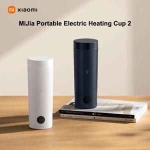 원래 XIAOMI Mijia 휴대용 전기 주전자 2 보온병 컵 빠른 물 보일러 350ml 스마트 온도 절연 주전자 여행