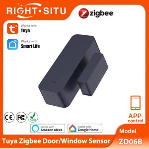 Tuya Zigbee 3.0 도어 및 창문 센서 스마트 센서 접촉 센서 APP 원격 제어 SmartLife Zigbee2Mqtt ZHA Alexa와 호환