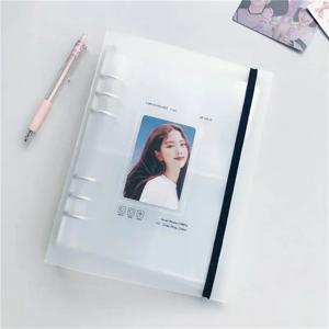 포토 카드 사진 앨범 A5 바인더 수집 도서 DIY 바인더 엽서 앨범 학교 저널 의제 플래너 한국 학교 문구
