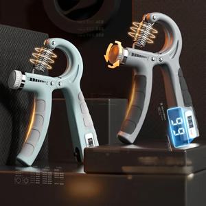 5-60kg 조정 가능한 핸드 그립 강화제 핸드 그립 트레이너, 카운터 손목 팔뚝 및 근육 건물을 위한 손 운동기