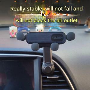 360 회전 자동차 네비게이션 브래킷 에어 벤트 클립 네비게이션 스탠드 텔레스코픽 공기 배출구 전화 지원 4.7-7 인치