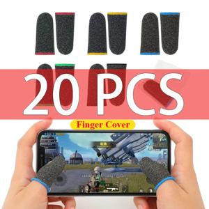 20Pcs 새로운 손가락 커버 게임 컨트롤러 PUBG 안티 땀 스크래치 터치 스크린 게임 손가락 엄지 커버 장갑에 적합