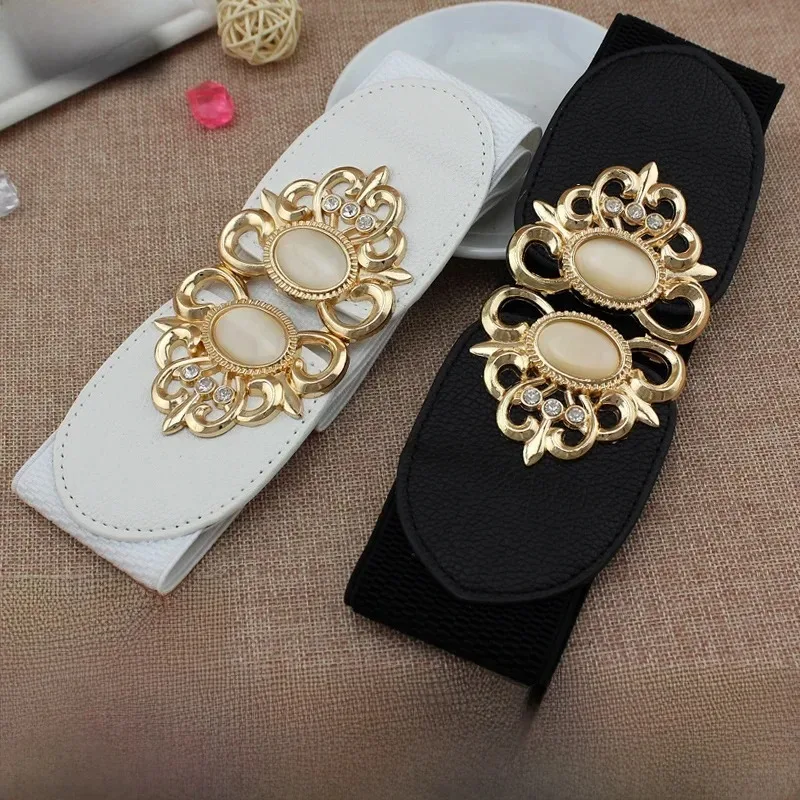 여성용 신축성 넓은 거들 다운 재킷, 캐주얼 신축성 벨트 스웨터, K 스타일 장식 벨트, 도매 패션