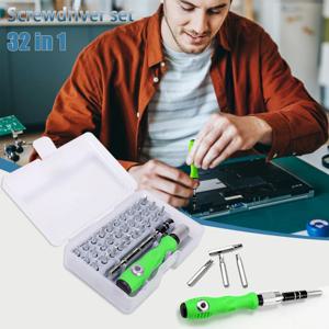 32 in 1 다기능 드라이버 세트, 30개 토르크 필립스 자석 드라이버 비트, 휴대폰, 시계, PC용 미니 수리 도구
