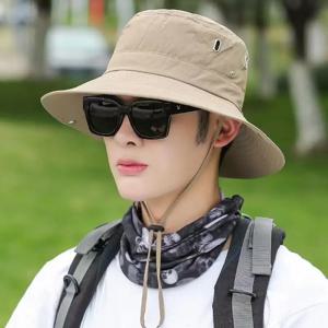여성용 패션 하이킹 낚시 모자 야외 넓은 챙 낚시 모자 하이킹 햇빛 차단 모자 서부 카우보이 모자 남성용