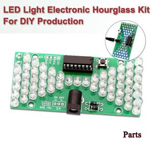 5V 전자 모래 시계 DIY 키트 재미 있은 전기 생산 키트 LED 램프로 정확한 더블 레이어 PCB 보드 84*40mm