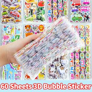 10~100PCS 어린이를위한 3D 공룡 스티커 장난감 홈 벽 장식 만화 스티커 스크랩북 노트북 일기 라벨 장식 TMZ
