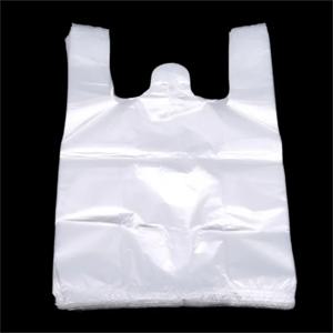 플라스틱 쇼핑백 100Pcs 투명 쇼핑백 슈퍼마켓 비닐 봉투 핸들 식품 포장