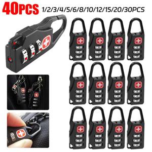 40-1PCS 미니 보안 세관 자물쇠 조합 코드 번호 자물쇠 패드락 비밀번호 자물쇠 여행가방 서랍 캐비닛 수하물 지퍼용