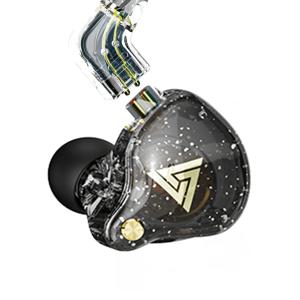 QKZ AK6/AERS/AK6 PRO 유선 헤드폰 듀얼 드라이브 HiFi 이어폰, 마이크 포함 3.5mm 스포츠 러닝 음악 이어 버드베이스 스테레오 헤드셋