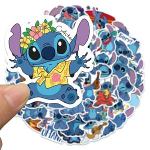 디즈니 애니메이션 만화 스티커 kawaii 릴로 & 스티치 낙서 데칼 일기 노트북 수하물 스케이트 보드 일기 데칼 클래식 장난감