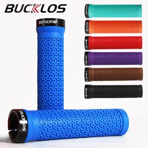BUCKLOS 자전거 그립 통합 고무 미끄럼 방지 Mtb 핸들 바 커버 잠금 장치 산악 자전거 핸들 바 커프스 BMX 사이클링 부품
