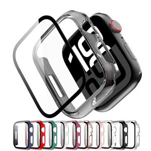 Apple Watch 케이스 용 강화 유리 + 커버 45mm 41mm 44mm 40mm 42mm 화면 보호기 Apple Watch 액세서리 Serie10/9/8/7/6/5/SE