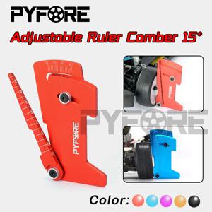 조정 가능한 눈금자 휠 허브 밸런스 눈금자 캠버 15 °   1/10 1/12 RC 모델 자동차용 도구 YOKOMO HSP Tamiya MST 드리프트 레이싱 도구