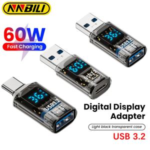 NNBILI USB3.2 디지털 디스플레이 어댑터 iPhone16 15 Pro Max 용 4K @ 60Hz USB-C OTG Samsung iPad PC 노트북 고속 충전 데이터 동기화 ﻿