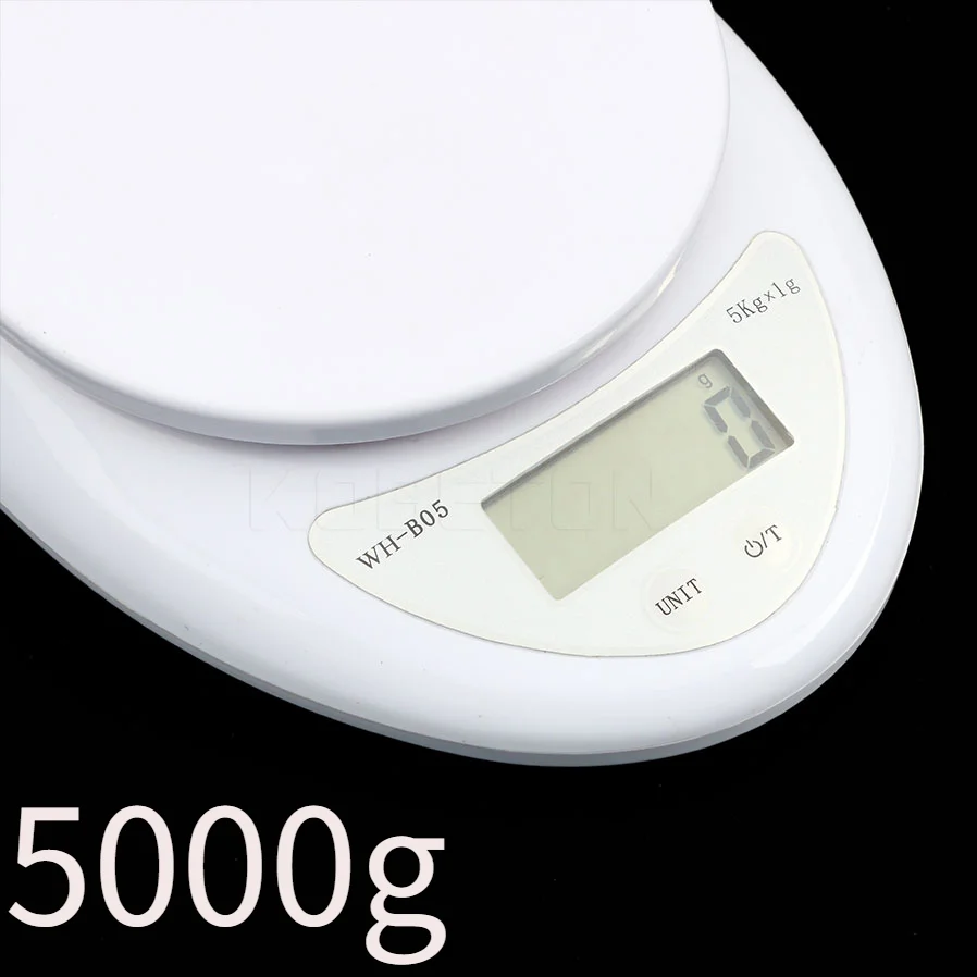 5kg/1g 전자 저울 휴대용 디지털 LED 디스플레이 음식 저울 무게 측정 주방 베이킹 저울 주방 도구