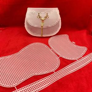 말굽 가방 메쉬 뜨개질 안감 직조 플라스틱 메쉬 시트 액세서리 벨벳 DIY Hok 트림 도구 쉬운 니트 도우미 Accesorios