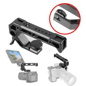 카메라 상단 핸들 손잡이 손잡이 Arri 위치 나사 모니터 Nikon Canon Sony DSLR 카메라 케이지 핸들 용 마이크 리그 콜드 슈
